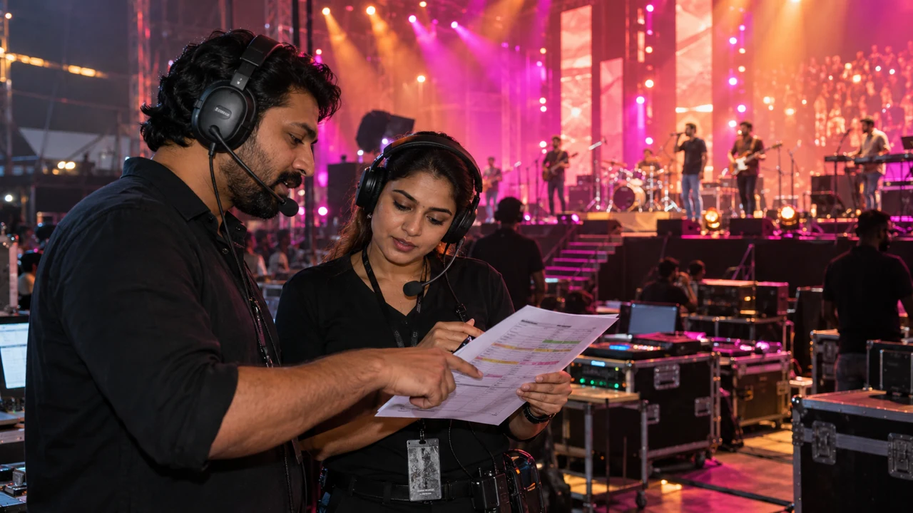 Concert & Live Show Production Management Course — AI-generated training illustration