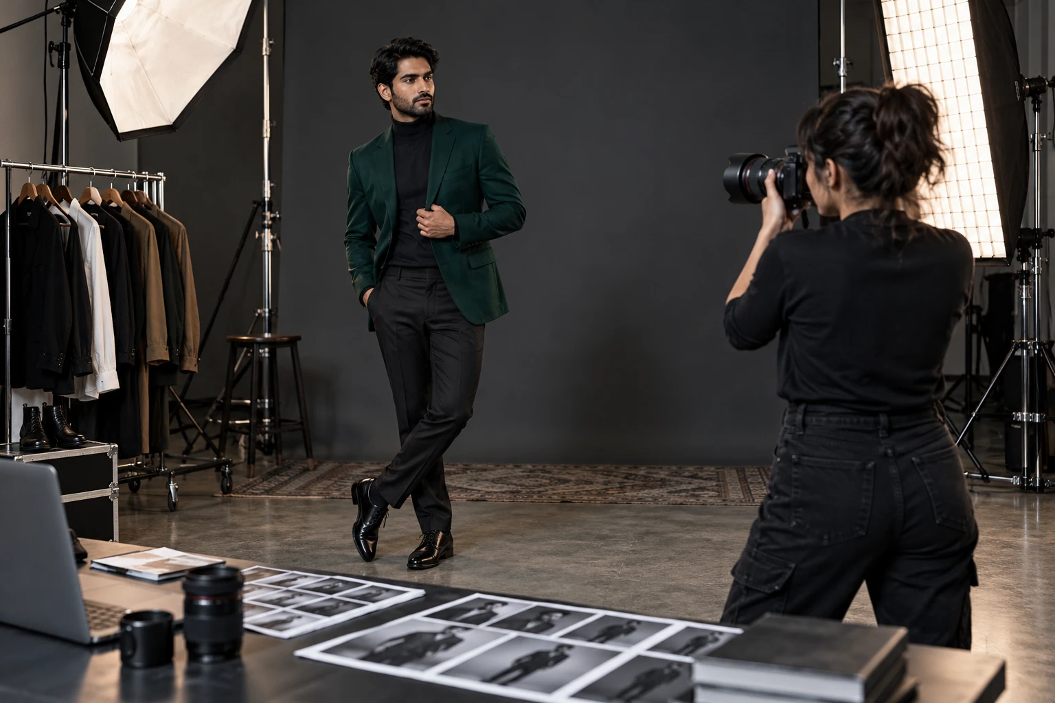 Portfolio & Fashion Photography Modeling Course — AI-generated training illustration