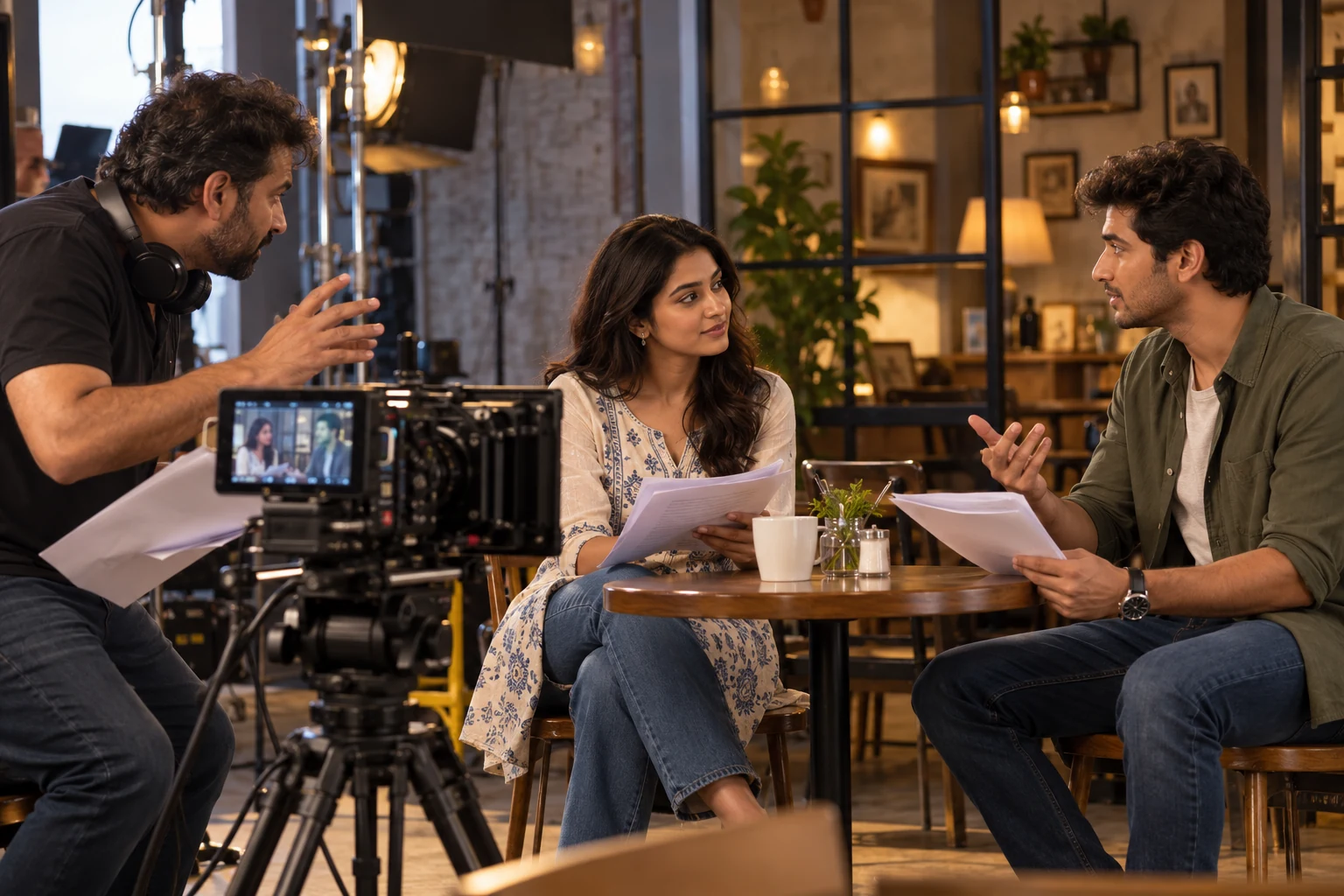 Professional Acting for Film, TV & OTT Course supervised training — AI illustration