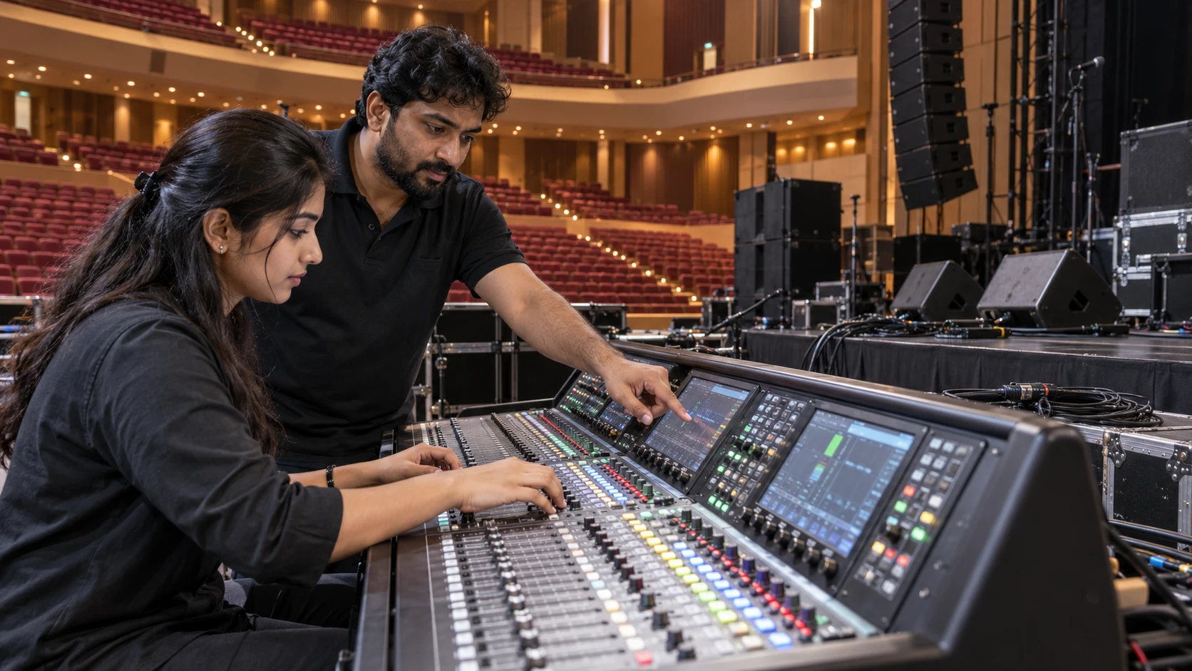 Professional Sound Engineering & Live Audio Course supervised training — AI illustration