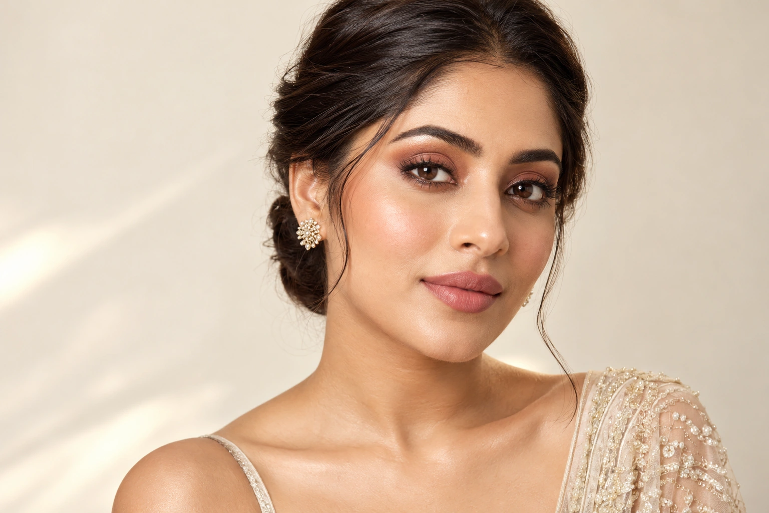 Illustrative fashion and celebrity-inspired makeup session
